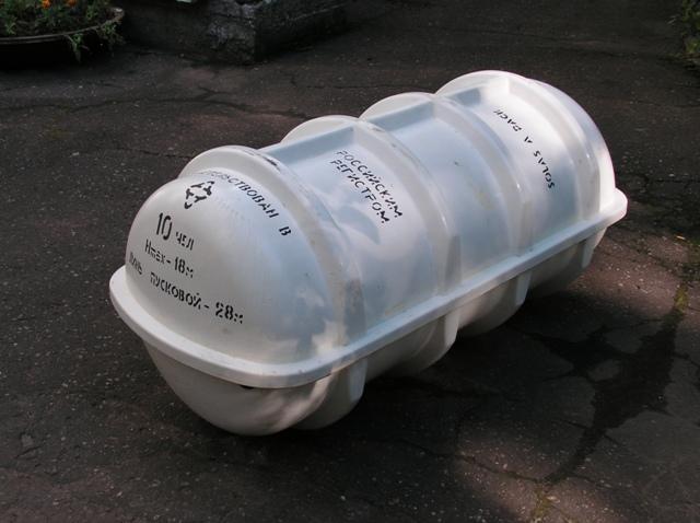 Контейнеры из стеклопластика для надувных спасательных плотов